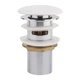 Донний клапан для раковини Qtap F0081 70х70х120 White з переливом - изображение 1