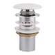 Донний клапан для раковини Qtap F0081 70х70х120 White з переливом - изображение 3