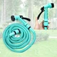 Cадовий шланг для поливу EXPANDABLE GARDEN HOSE 15м (50FT) з розпилювачем на 7 режимів поливу, зелений - изображение 1