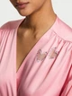 Халат Victoria's Secret Dream Angels Twinkle Heart Satin Short Robe M/L Рожевий (29978101D) - изображение 3