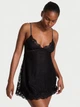 Пеньюар Victoria's Secret Dream Angels Twinkle Strap Lace Mini Slip Dress S Чорний (27178664D) - изображение 1