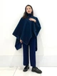 Пончо Uniqlo розмір ONESIZE темно синє (69) (480278) - зображення 3