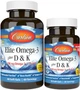Омега-3 с Витаминами D и K Carlson Elite Omega-3 + D&K 700 мг 60+30 капсул Лимон (88395175404) - изображение 1