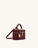 Жіноча сумка кросс-боді через плече JW PEI Cleo Box Shape Top Handle Bag Claret Croc (131452) - зображення 3