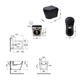 Комплект Qtap Scorpio Matt Black 2 в 1: Унітаз підвісний Ultra Quiet QT14332380AMB + біде підвісне - зображення 2