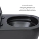 Комплект Qtap Scorpio Matt Black 2 в 1: Унітаз підвісний Ultra Quiet QT14332380AMB + біде підвісне - зображення 4