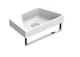 Умивальник підвісний CATALANO Comfort 400x230x120мм асиметричний білий 0920410001+90561000 - зображення 3