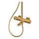 Душова колона Mixxus Premium VIRGO 009-J BRUSHED GOLD з термостатичним змішувачем, 3 функції (MІ6649) - зображення 6