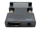 Адаптер HDMI-VGA з аудіо 1080p, конвертер для під'єднання до монітора з VGA-роз'ємом. - зображення 2
