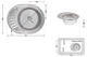 Кухонна мийка Brinex Satin 5745 0,8мм (BRIN5745SAT08) - зображення 7