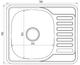Кухонная мойка Brinex Micro Decor 5848 0,8мм (BRIN5848MDEC08) - изображение 2