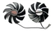 Вентилятор кулер для видеокарты PowerColor RX 6600XT Red Devil FirstD FD8015U12D (PLD10010B12HH CF1010U12S PLD10015B12H) комплект 2 шт (№466.1) - изображение 2