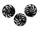 Вентилятор для видеокарты Sapphire RX 7800 XT 7900 GRE 7900 XT XTX NITRO+ (orgnl) FirstD FD10015M12D комплект 3 шт (№310) - изображение 1