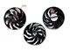 Вентилятор для видеокарты Sapphire RX 7800 XT 7900 GRE 7900 XT XTX NITRO+ (orgnl) FirstD FD10015M12D комплект 3 шт (№310) - изображение 3