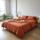 Постельное белье с резинкой SHINE TERRACOTTA, муслин Евро размер, наволочки 50/70 - изображение 10