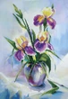 Схема для вишивания бисером СБ-018, Ирисы, 21*30 см, Чаривна мыть - канва с нанесённым рисунком - изображение 1