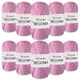 Упаковка YarnArt Begonia, Розовый №5046, 10шт - турецкая пряжа 50 г / 169 м, 100% мерсеризованный хлопок для вязания летних изделий, ажурных - изображение 1