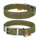 Ошейник Dog Extreme нейлоновый двойной, со светоотражающей вставкой, размер XL, 60-72 см, 40 мм, хаки (645431) - изображение 1