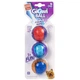 Игрушка для собак GiGwi Ball Три мяча с пищалкой, резина, 5 см (2323) - изображение 3