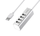 USB-хаб HOCO HB1 4USB Line machine Silver (6957531038146) - изображение 2