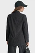 Жіночий чорний блейзер у смужку DKNY S D2G4A213 - изображение 4