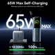 Батарея універсальна Vention 20000 mAh 165W Gray TFT Display Type (FKFH0) (345094) - зображення 10