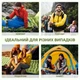 Надувной матрас каремат с подушкой 235х70 см со встроенным насосом TUR, Серый - изображение 9