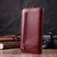 Кошелек-клатч для женщин на одно отделение из натуральной кожи ST Leather 22560 Бордовый - изображение 7
