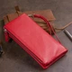 Кошелек-клатч из кожи с карманом для мобильного ST Leather 19315 Красный - изображение 7