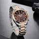 Чоловічий наручний годинник Pagani Design PD-1712 Silver-Rose Gold-Brown - изображение 3