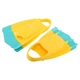 Ласты тренировочные короткие с открытой пяткой Cima F003 размер 40-41 Yellow-Mint - изображение 3