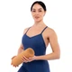 Роллер массажный гладкий пробковый для занятий йогой мфр ролик Bloom Yoga Roller 7126 размер 30см - изображение 6