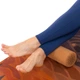 Роллер массажный гладкий пробковый для занятий йогой мфр ролик Bloom Yoga Roller 7126 размер 30см - изображение 9