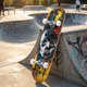 Скейтборд деревянный SP-Sport Skateboard Skull 8413-1 размер 78х20см Black-Yellow-Red - изображение 4