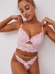 Комплект Victoria's Secret For Love & Lemons Creamsicle Рожевий 34B-S - изображение 1