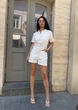 Женский комбинезон молочный S - изображение 2