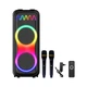 RGB портативна колонка 100 Вт з 2шт мікрофонами JBL PartyBox акустична система SING-E ZQS10212 - зображення 4