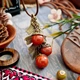 Кулон желуди на дубовом листочке, красная яшма - изображение 1