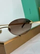 Женские солнцезащитные очки без оправы Tiffany & Co TF3104D с коричневыми градиентными линзами - изображение 5