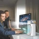 Вентилятор настольный с увлажнением и подсветкой от USB 500ml Белый - изображение 3