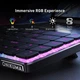 Бездротова механічна клавіатура Onikuma G-19 з RGB підсвіткою та Bluetooth для ПК та ноутбуку Чорний - зображення 5