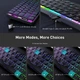 Бездротова механічна клавіатура Onikuma G-19 з RGB підсвіткою та Bluetooth для ПК та ноутбуку Чорний - зображення 8