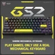 Бездротова ігрова механічна клавіатура ONIKUMA G-44 Pro з RGB підсвіткою, Bluetooth / 2.4GHz / кабель, геймерська клавіатура для ПК та ігор - зображення 2