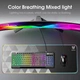 Ігрова дротова клавіатура ONIKUMA G-72 з RGB підсвіткою, безшумна, 104 клавіші, геймерська мембранна клавіатура для ПК та ігор - зображення 5