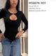 Боди AO803 Черное Oversize S-L - изображение 6