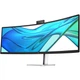 TFT 49' HP S5 Pro 549pm, VA, DQHD, RJ-45, HDMI, DP, USB-C, cam, чорний - зображення 3