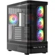 Корпус Modecom VOLCANO AQ200 ARGB MIDI FRONT LCD, 4x120mm fans BLACK без БЖ ATX (MC-A-AQ200-4FA-B) - зображення 1