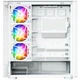 Корпус Modecom VOLCANO AQ500 ARGB MIDI FRONT LCD 6,2”, 4x120mm fans WHITE без БЖ ATX - изображение 8
