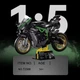 Конструктор мотоцикл LERU T2508, спортбайк Kawasaki Ninja H2R, 1984 деталей, 1:5 масштаб - изображение 8