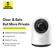 Умная камера видеонаблюдения Baseus P1 Pro Security Indoor Camera 3K |без адаптера питания, внутренняя, 5MP, 8x Zoom, Wi-Fi 2.4 ГГц, 3K, обзор на 360°, AI-функции, двусторонняя аудиосвязь, ночное видение| Белый - изображение 6